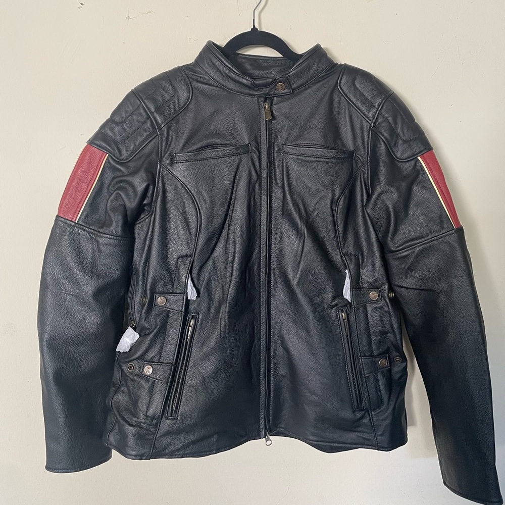 Women's Harley Davidson 120th Anniversary Nostalgia Triple Vent System Leather